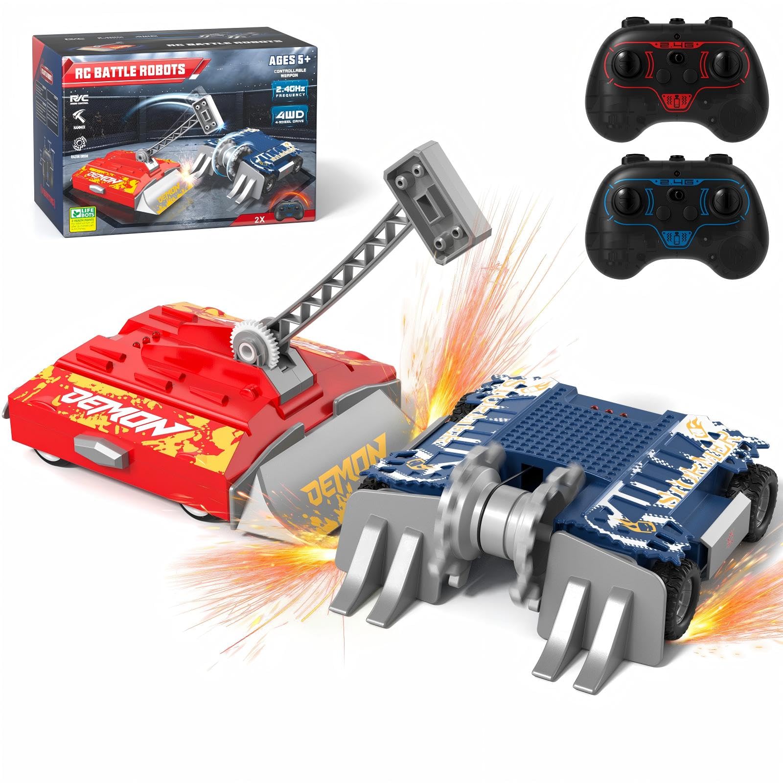 Amazon.com: ACIKETO Remote Control Battle Robots, RC Fighting
